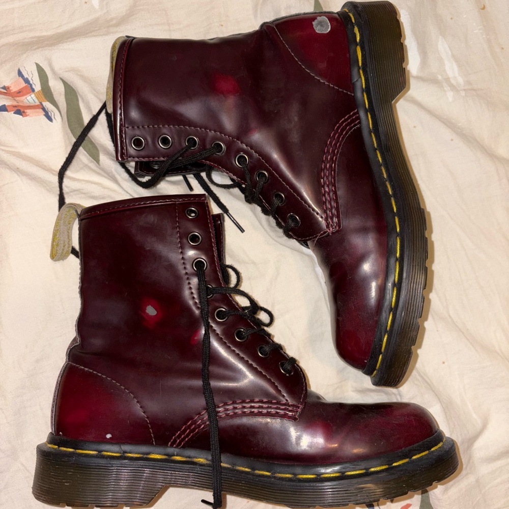 Doc Martens Maroon Boots